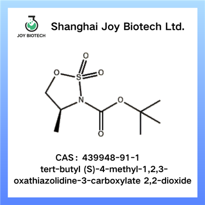 terc-butil(S)-4-metil-1,2,3-oksatiazolidīna-3-karboksilāta 2,2-dioksīds CAS Nr. 454248-53-4
